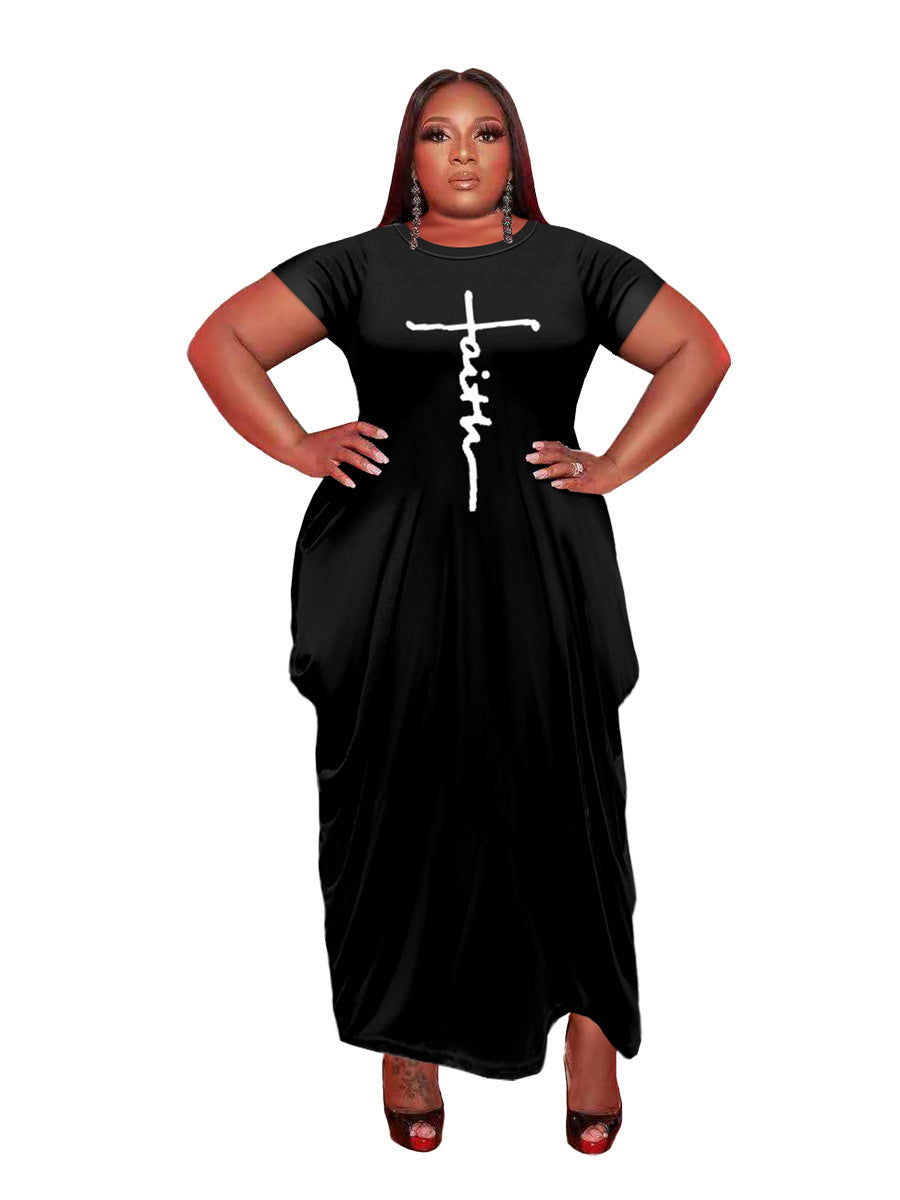 Short Sleeve Women's Faith Maxi Dress