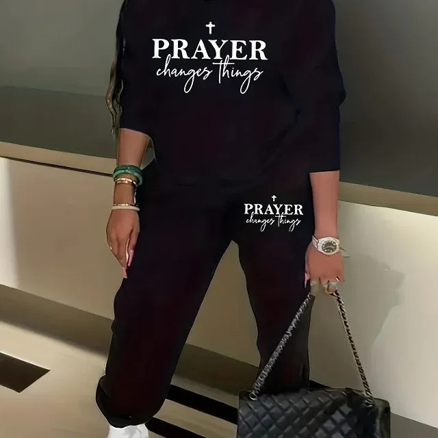 Plus Size Christian Sweatsuits 2pc Set - God Cloth