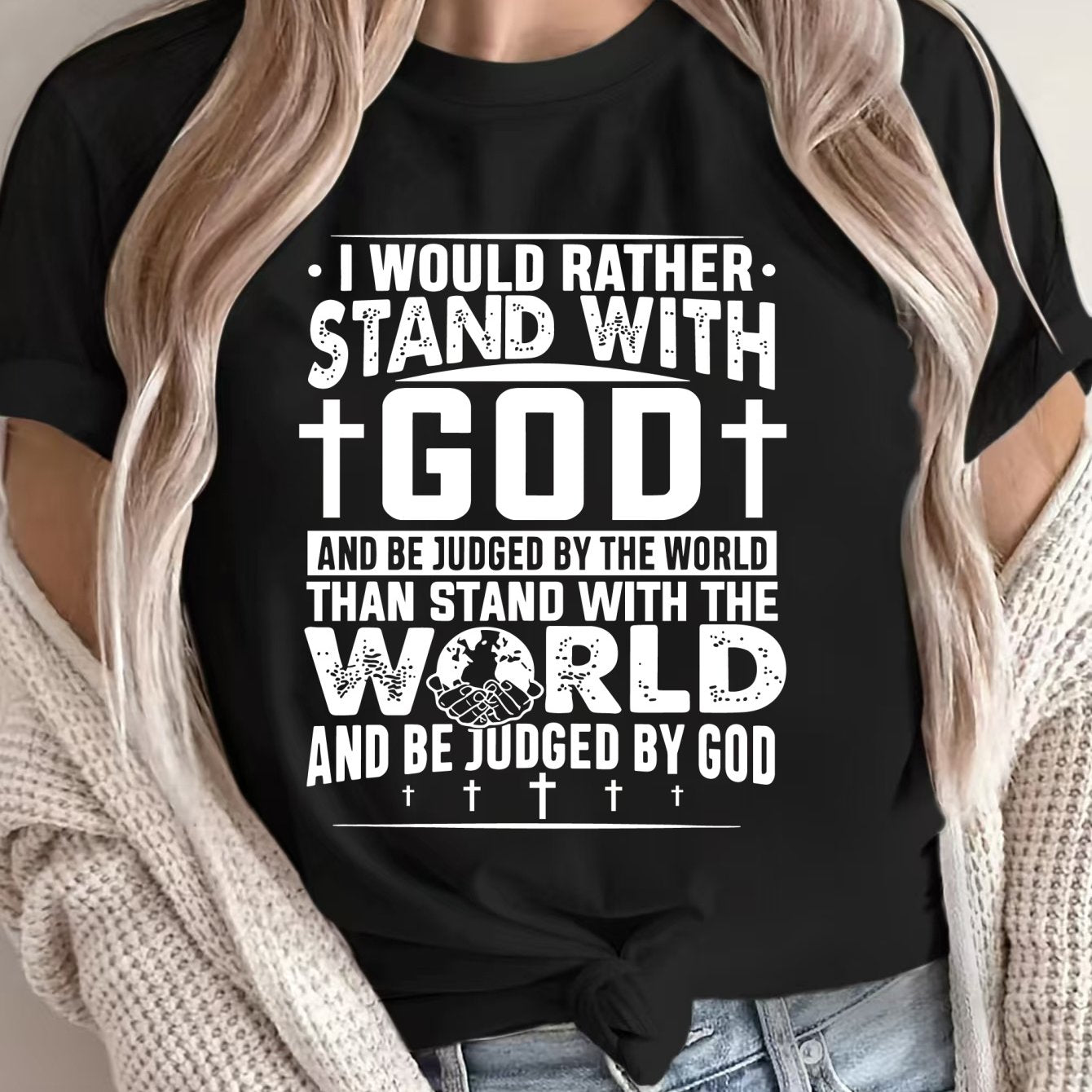 Women's Inspirational Judgment Short Sleeve Tee