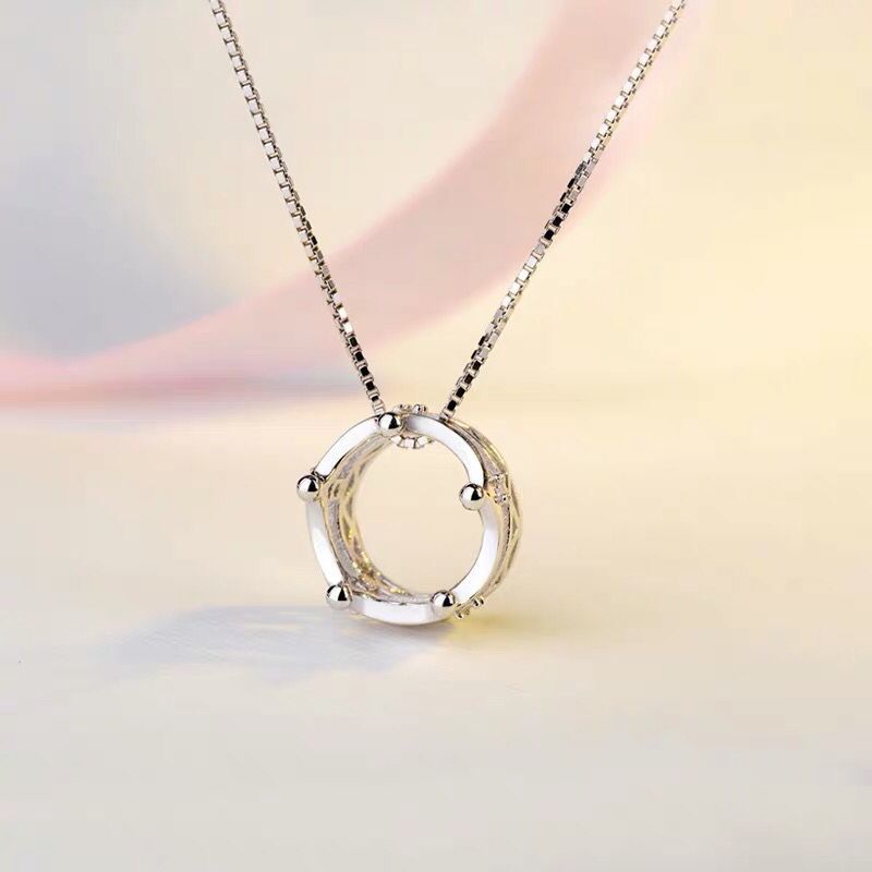 Silver Plated Crown Necklace