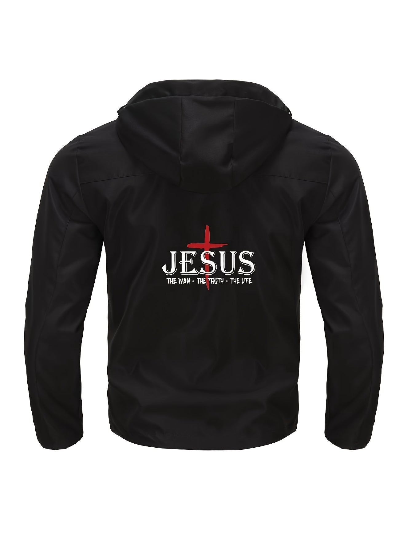 Jesus Graphic Hooded Jacket