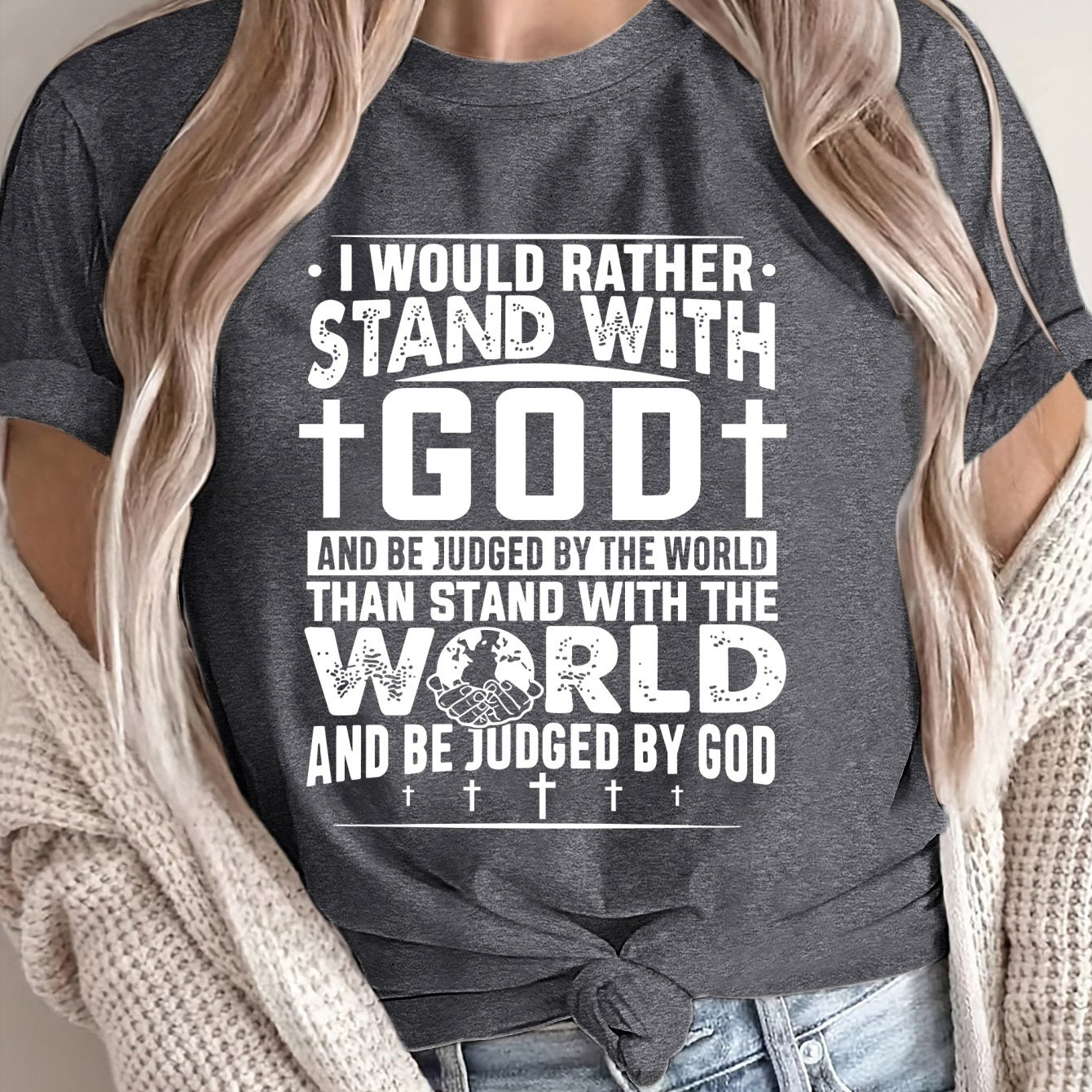 Women's Inspirational Judgment Short Sleeve Tee