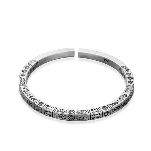 Carved Hieroglyphics Bracelets