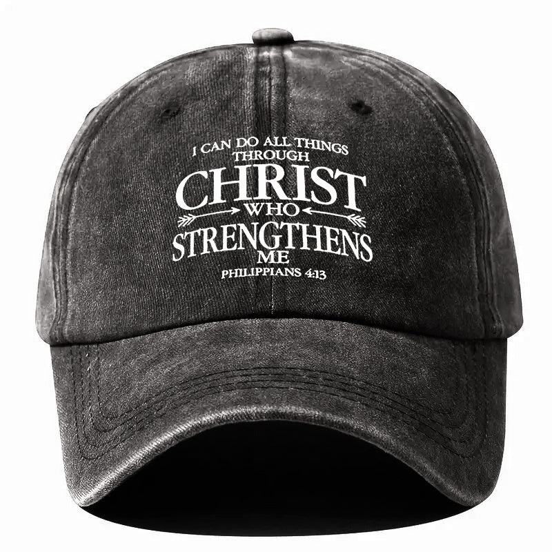 Christian Philippians 4:13 Bible Verse Cap