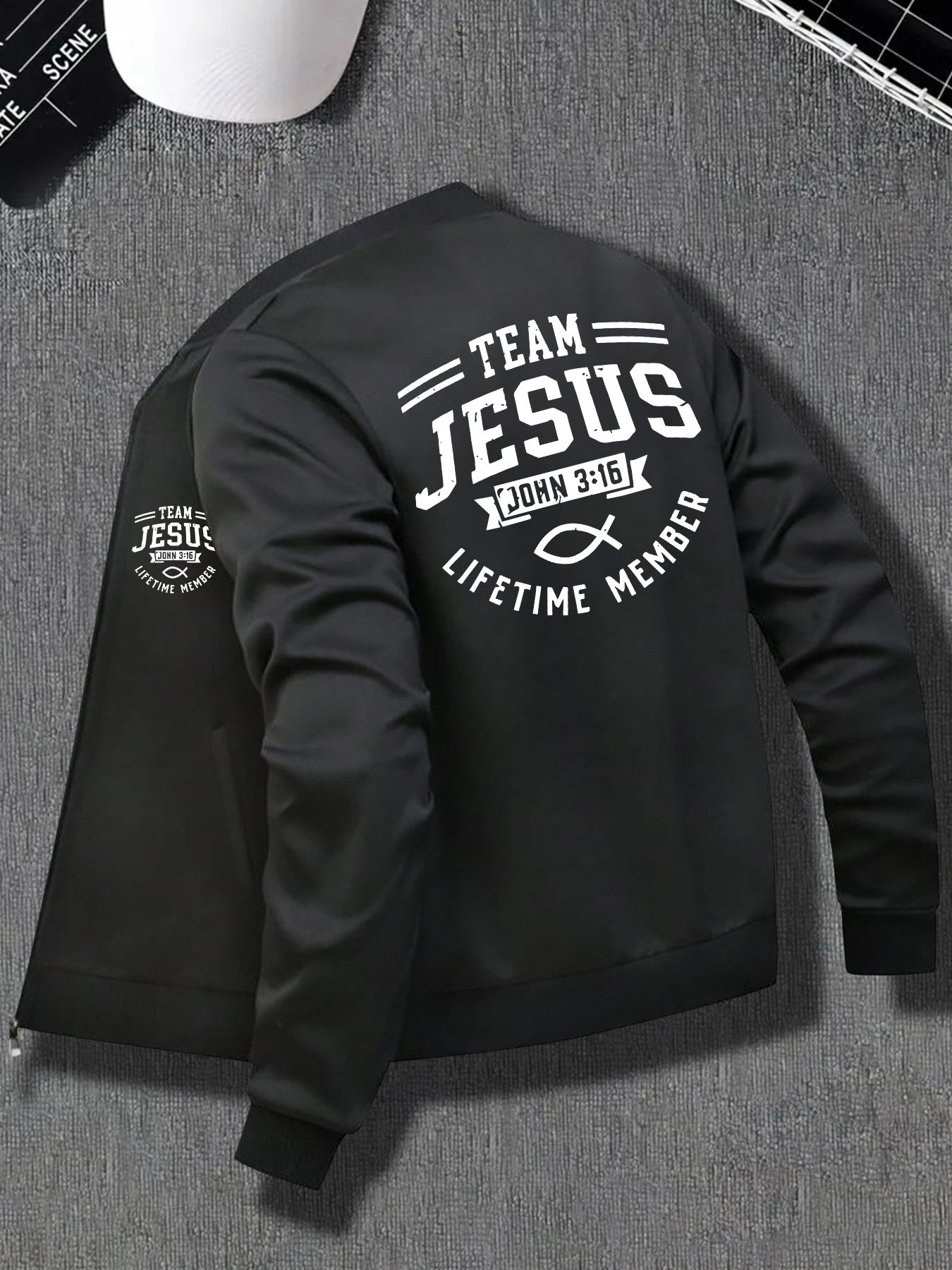 Men's Team Jesus Zip-Up Jacket