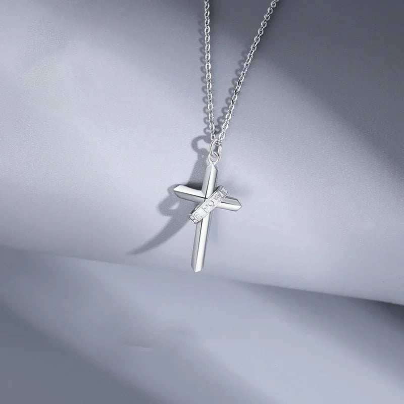Faith Power Crown and Cross Necklace - God Cloth