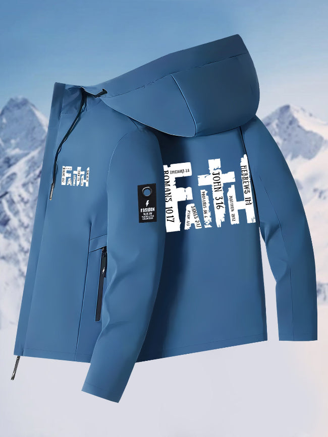 Men's Faith Graphic Hooded Jacket