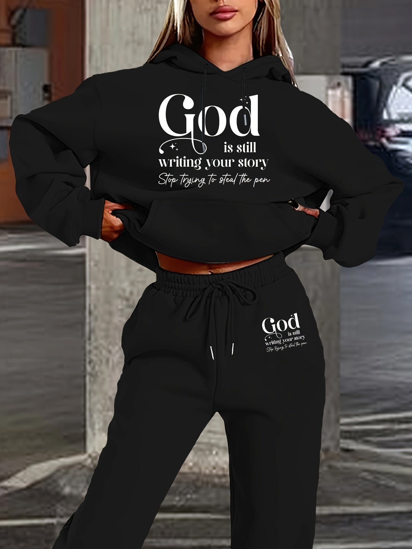 Women's Casual Hoodie & Jogger Set