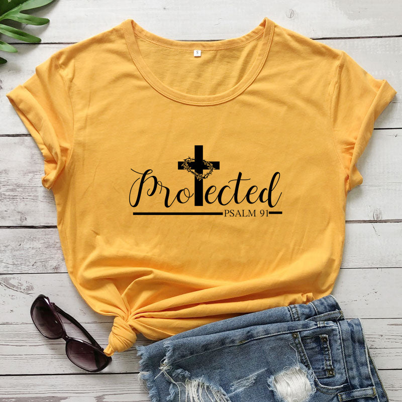 Protected by the Cross T-shirts