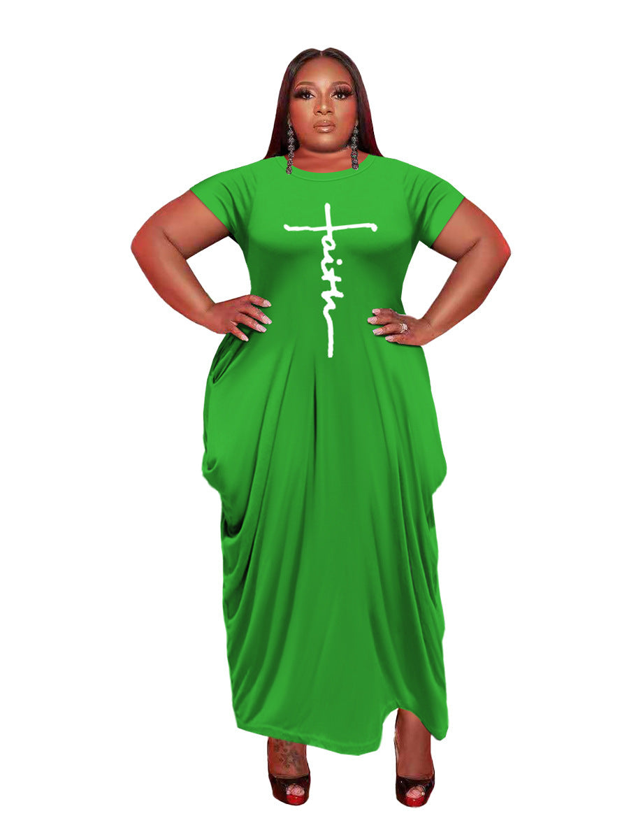 Short Sleeve Women's Faith Maxi Dress