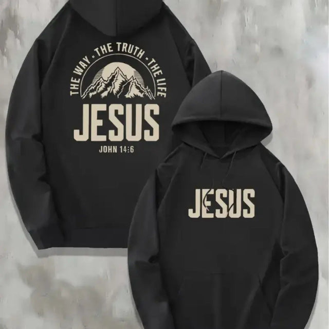 Unisex Oversized Jesus Graphic Hoodie