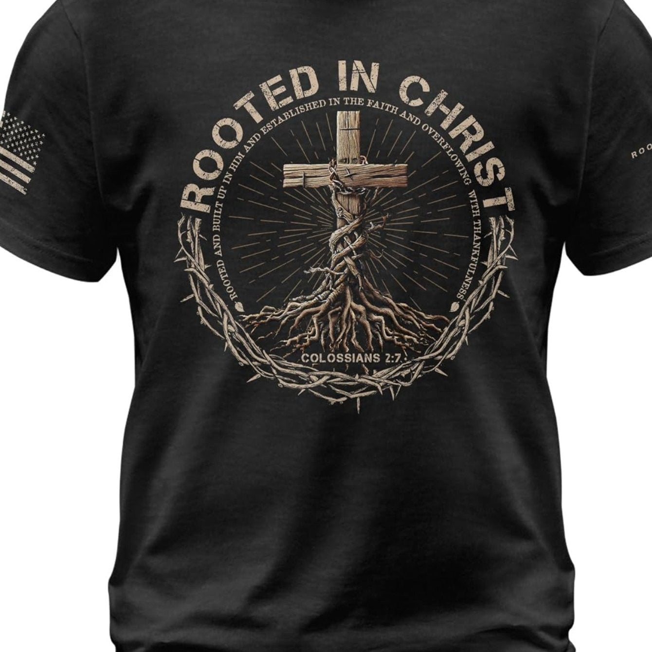 Rooted in Christ Christian T-Shirt