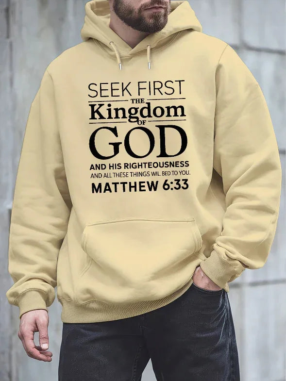 3D Matthew 6:33 Bible Verse Hoodie - God Cloth