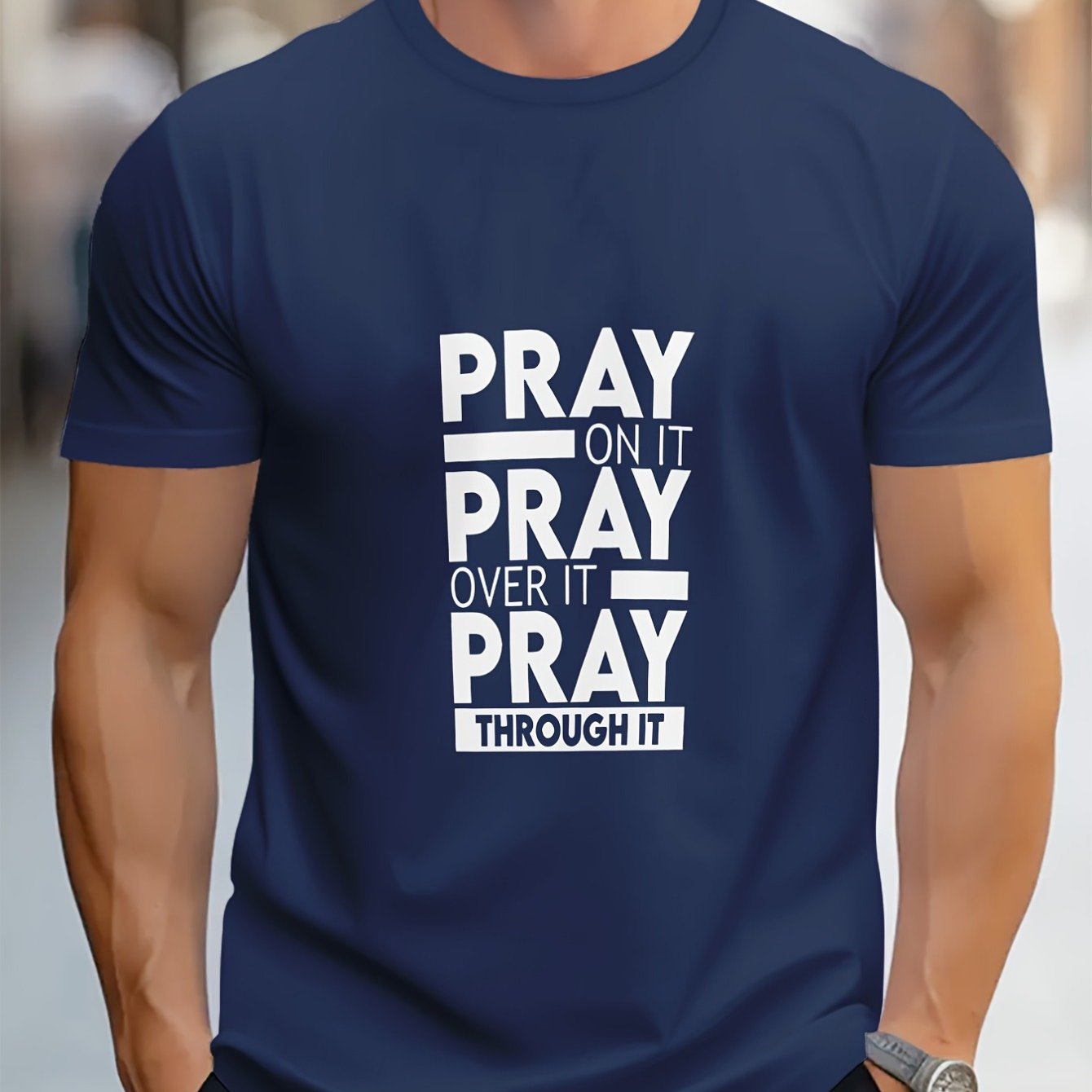 Men's Faith-Inspired Prayer Christian T-Shirt