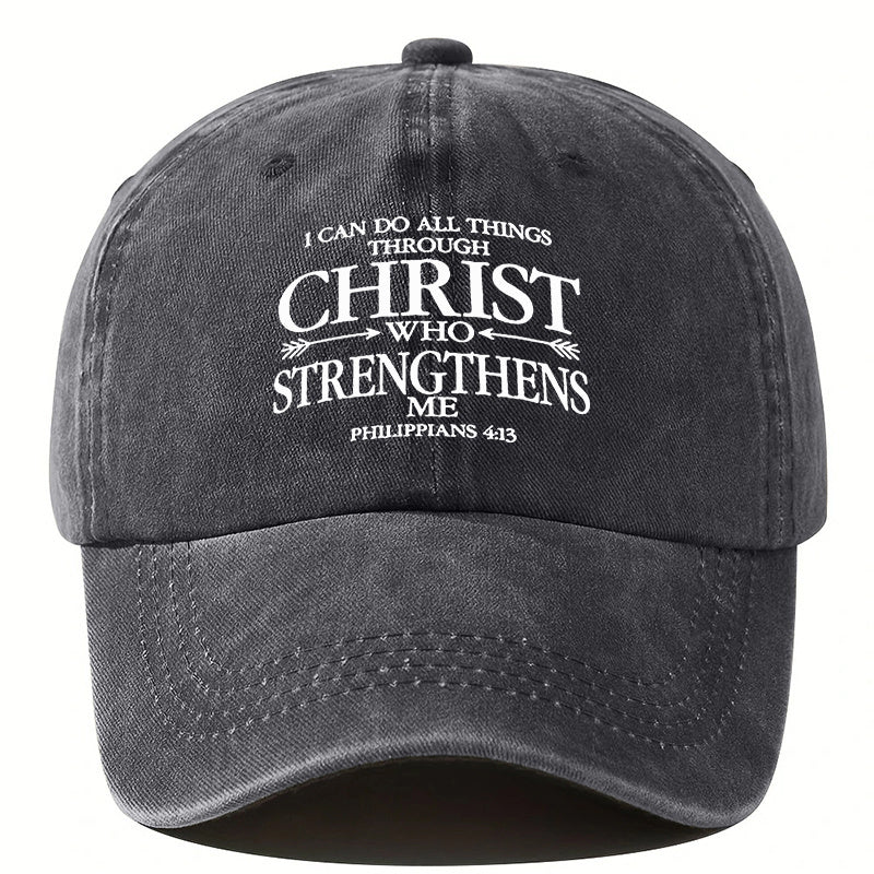 Christian Philippians 4:13 Bible Verse Cap