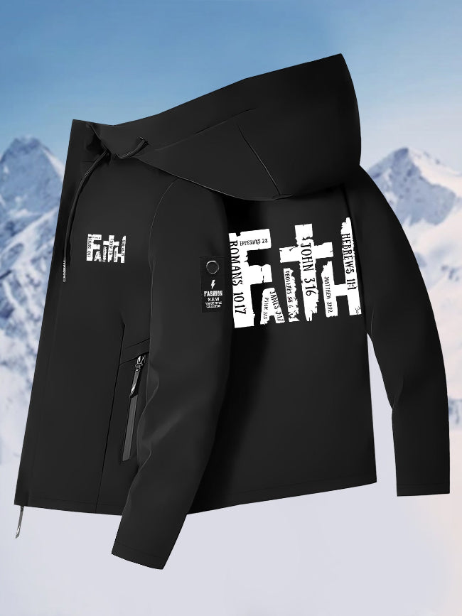 Men's Faith Graphic Hooded Jacket