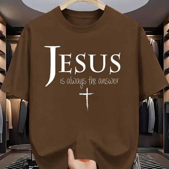 "Jesus is Always the Answer" Christian Graphic Tee