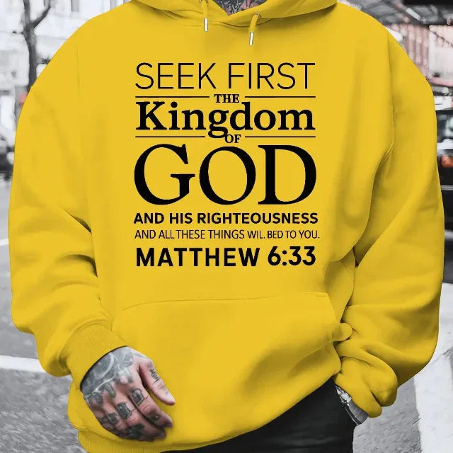 3D Matthew 6:33 Bible Verse Hoodie - God Cloth