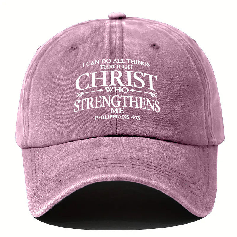 Christian Philippians 4:13 Bible Verse Cap