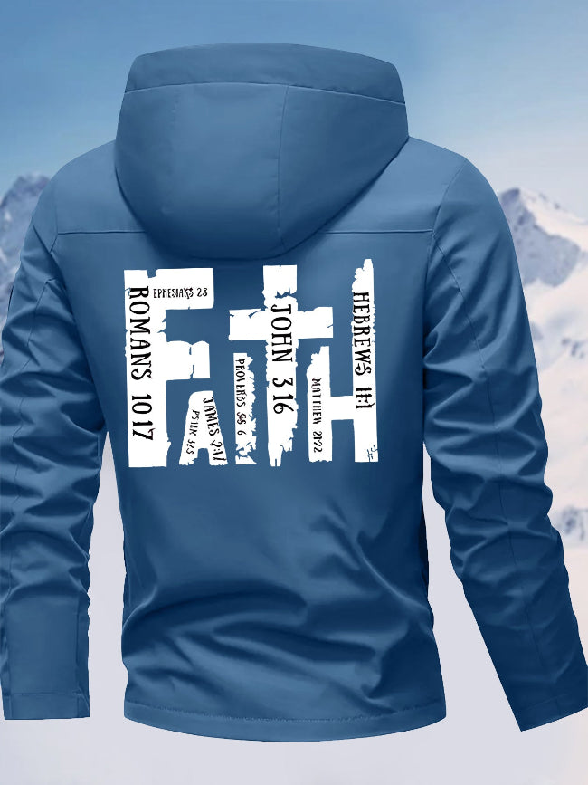 Men's Faith Graphic Hooded Jacket