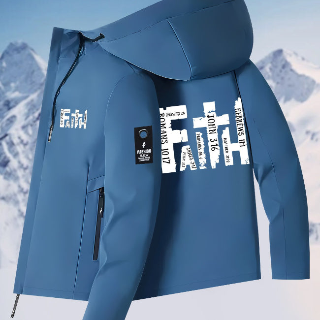 Men's Faith Graphic Hooded Jacket