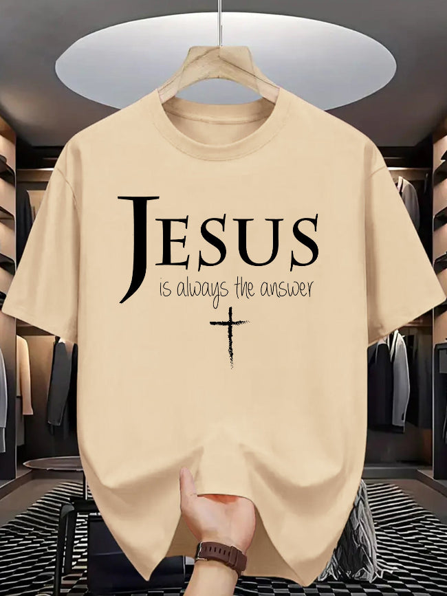 "Jesus is Always the Answer" Christian Graphic Tee