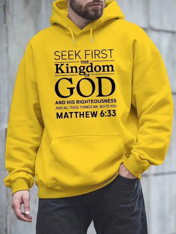 3D Matthew 6:33 Bible Verse Hoodie - God Cloth