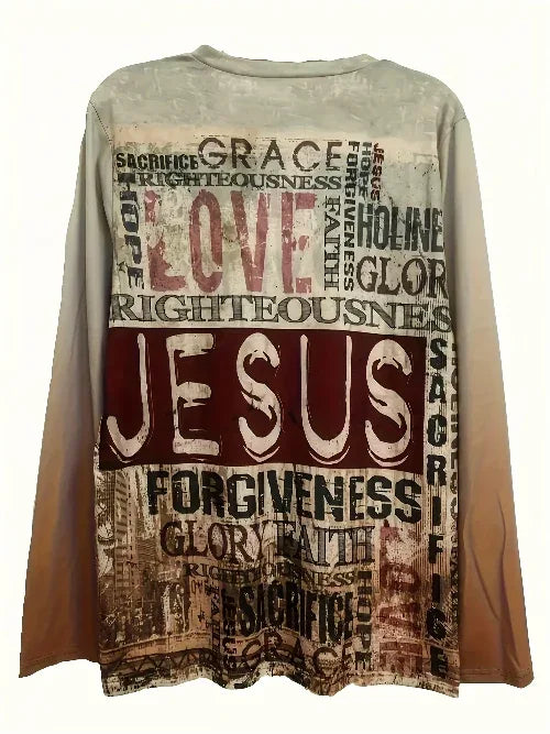 Long Sleeve Christian Graphic Tee - God Cloth