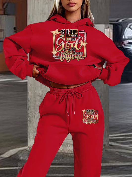 Graphic Christian Hooded Sweatsuit