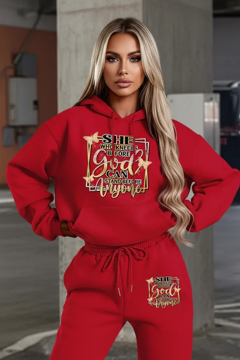 Graphic Christian Hooded Sweatsuit - God Cloth