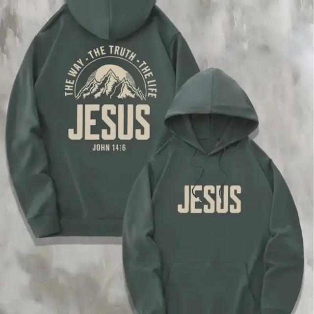Unisex Oversized Jesus Graphic Hoodie