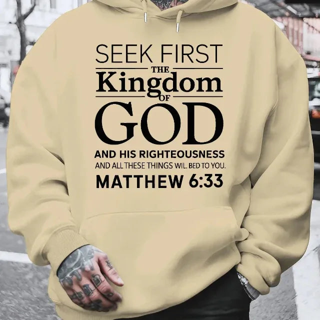3D Matthew 6:33 Bible Verse Hoodie - God Cloth