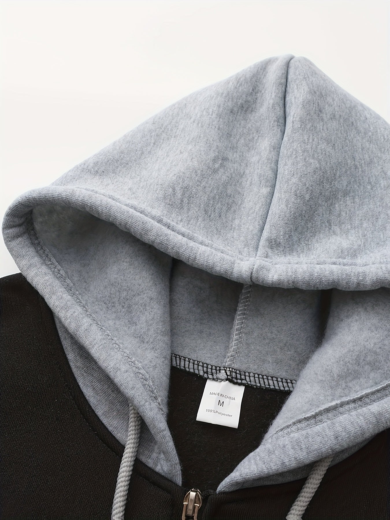 Men's Full-Zip Hooded Color Block Christian Jacket