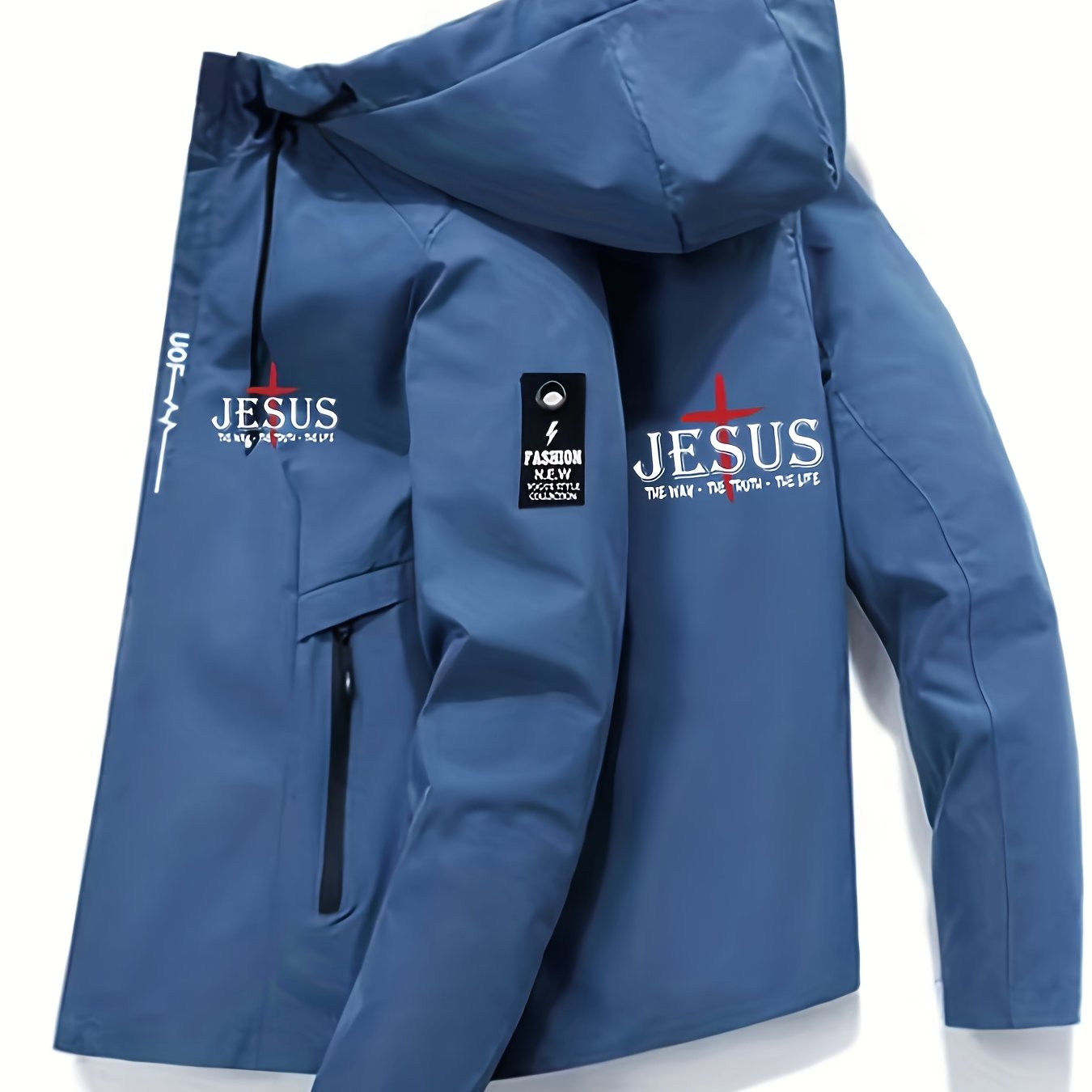 Jesus Graphic Hooded Jacket