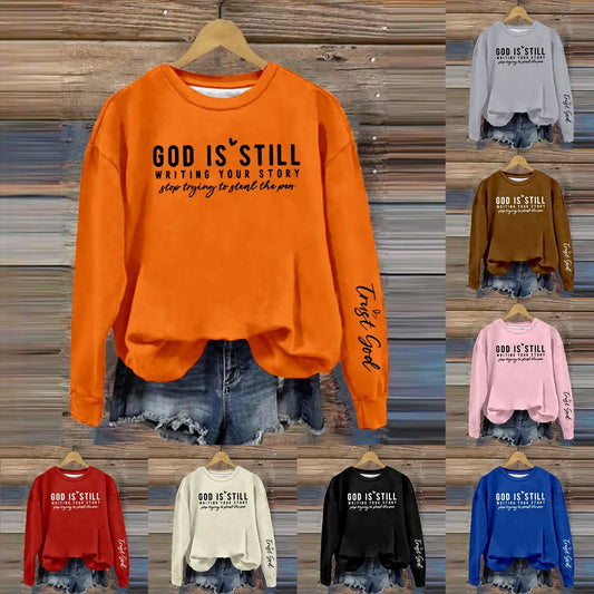 Christian Print Sweatshirt