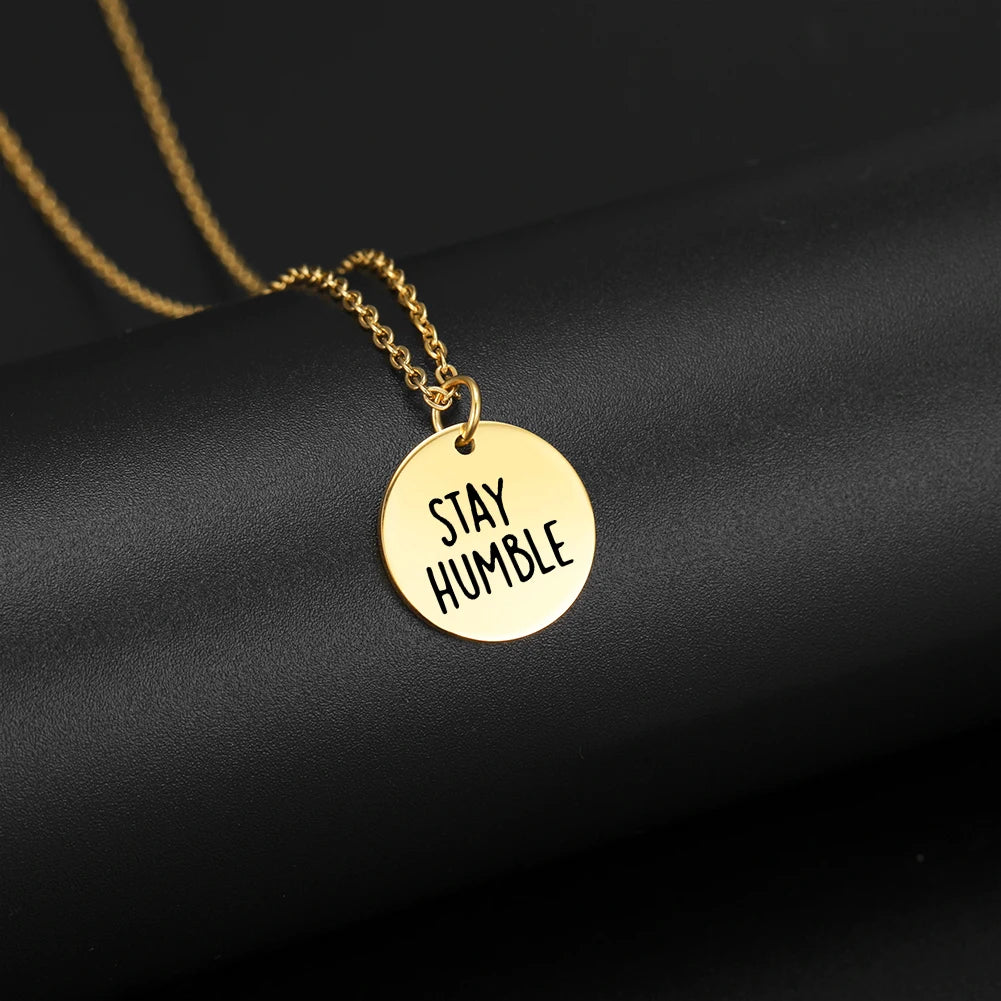 Inspiring Message Stainless Steel Necklaces