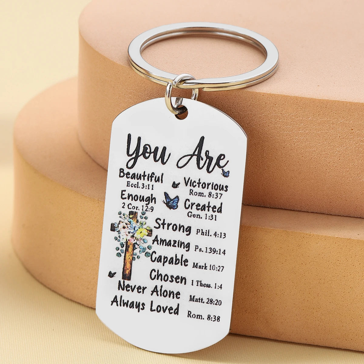 Inspirational Christian Keychain