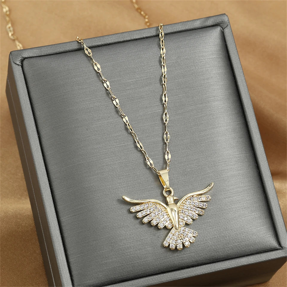CZ Phoenix Necklaces