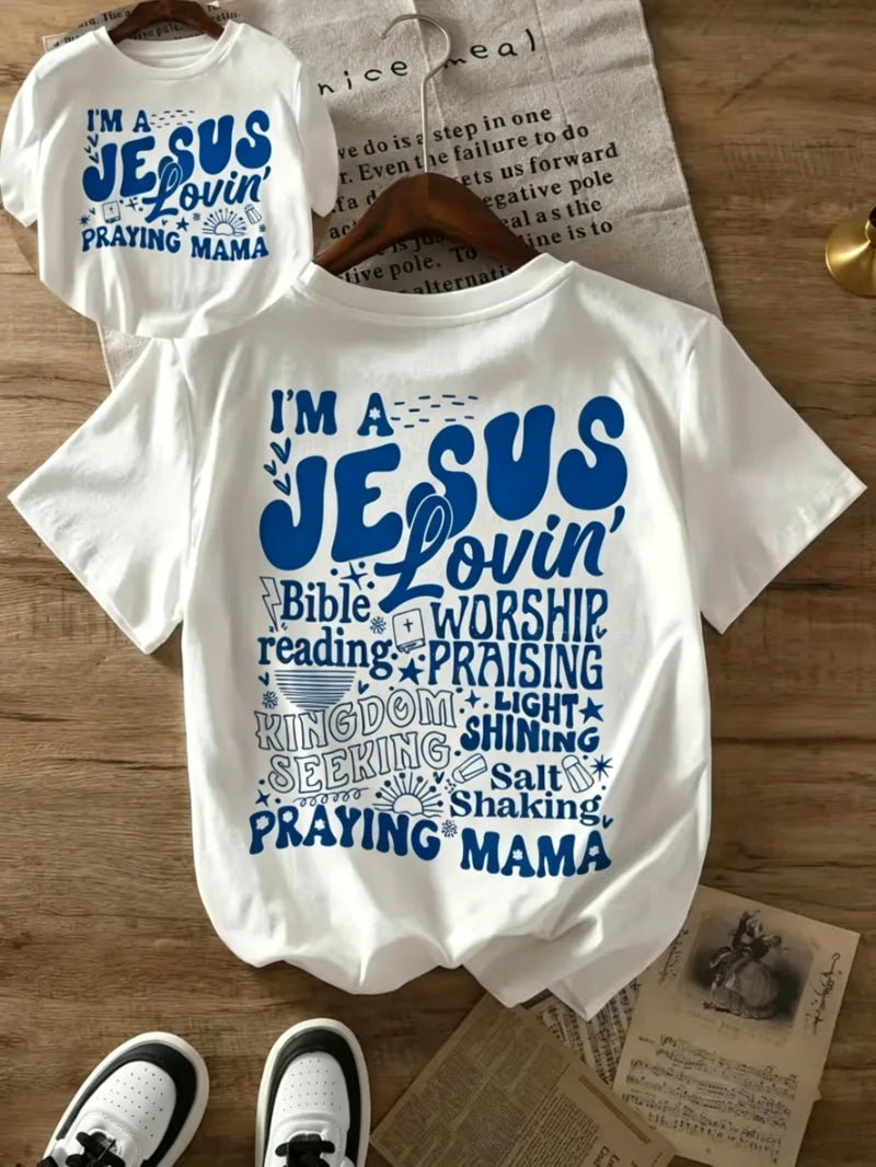 Jesus Lovin' Praying Mama Christian T-Shirt