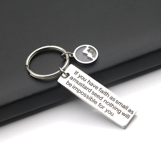 Mustard Seed Faith Key Ring or Necklace