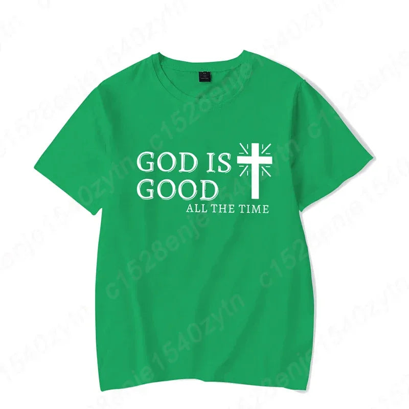 God Is Good All The Time Graphic T-Shirt - God Cloth