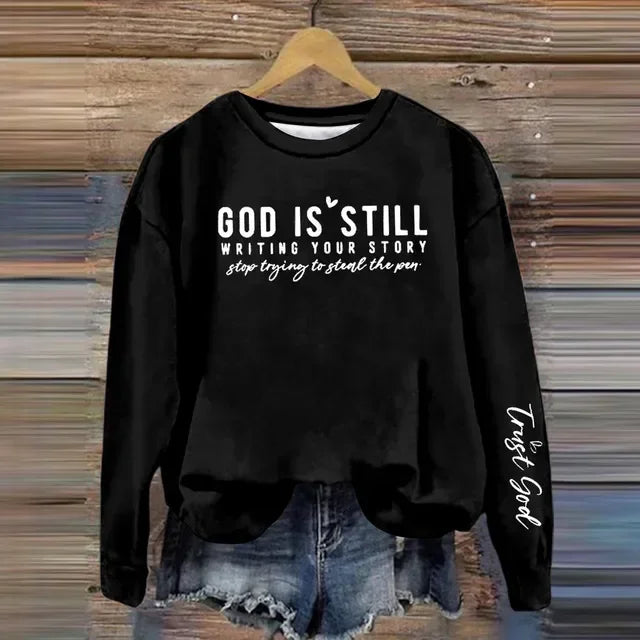 Christian Print Sweatshirt