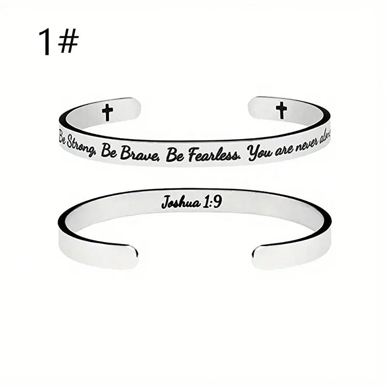 Scripture Open Cuff Bracelet