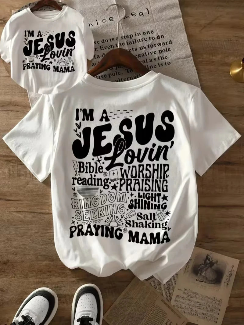 Jesus Lovin' Praying Mama Christian T-Shirt