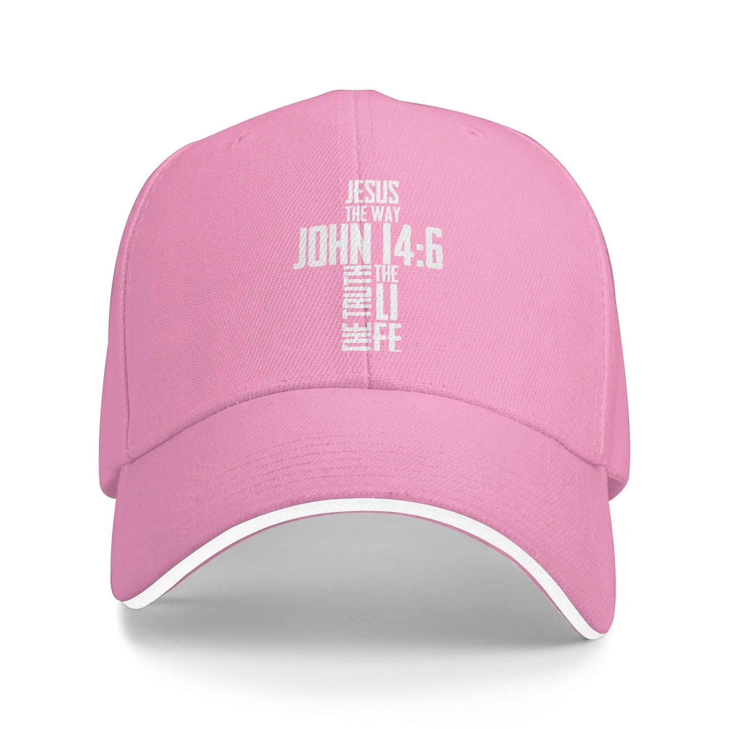 Jesus The Way Christian Cross Baseball Cap | John 14:6 Adjustable Hat