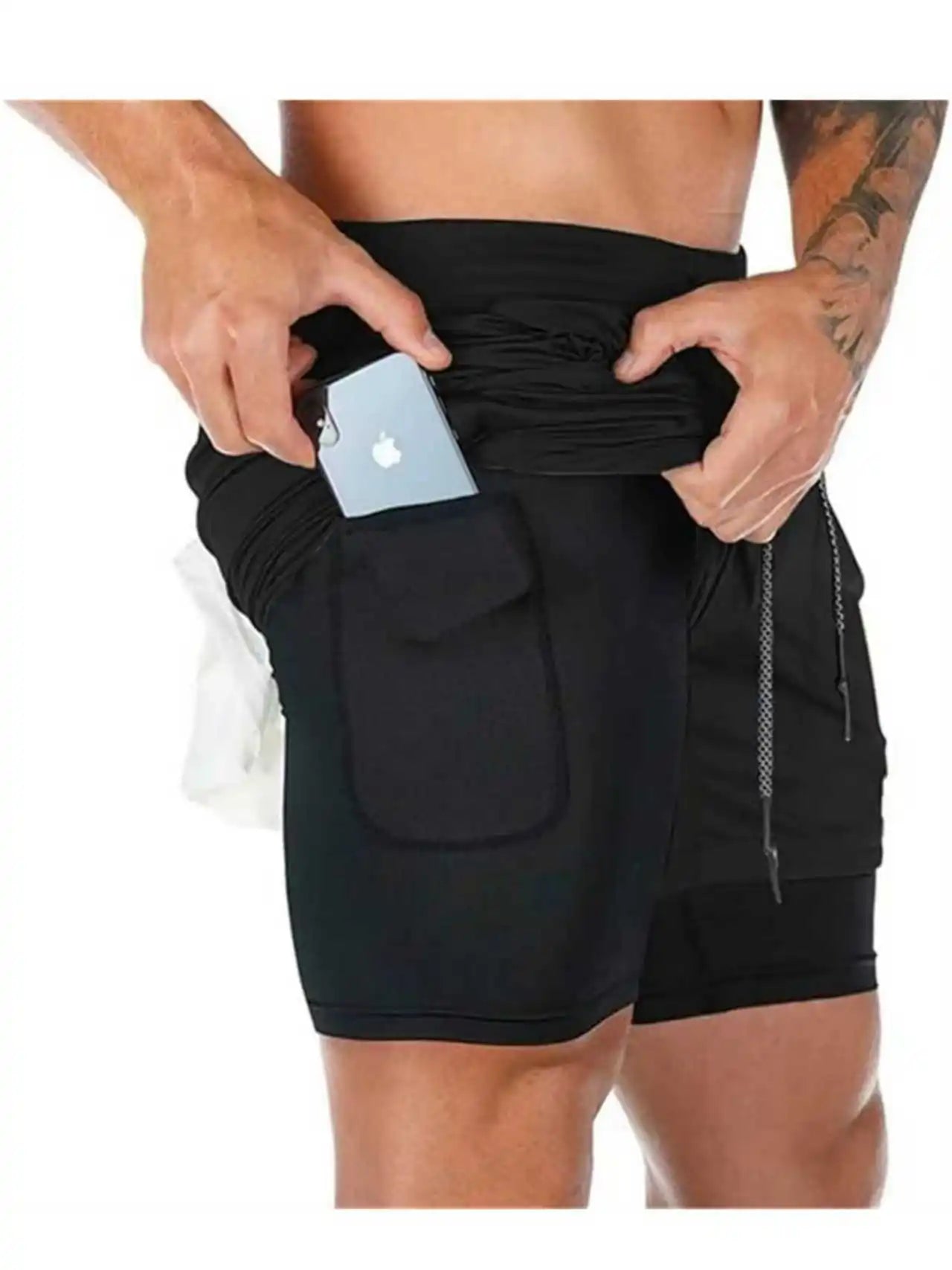 Double-Layer 2-in-1 Quick-Dry Shorts