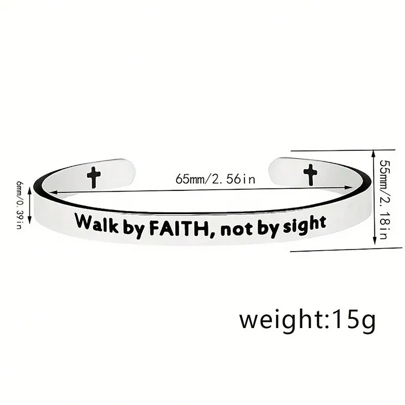 Scripture Open Cuff Bracelet