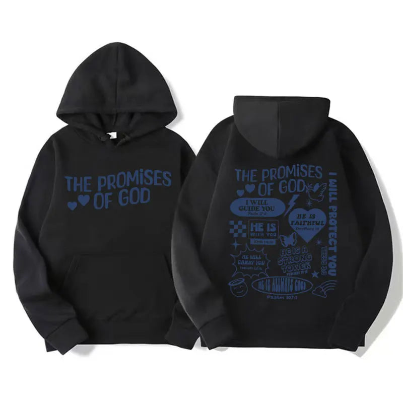 The Promises of God Christian Hoodie | Bible Verse Graphic Sweatshirt