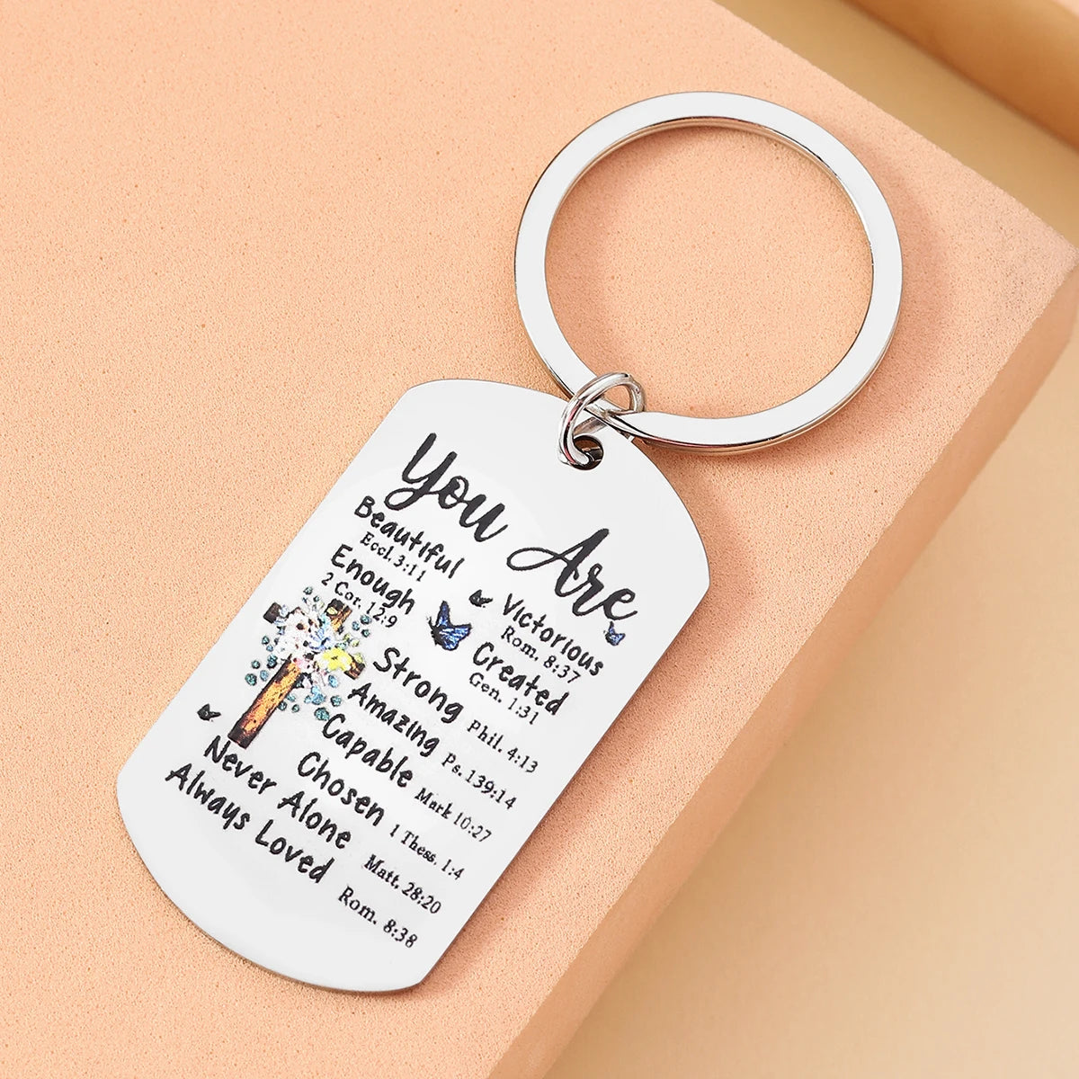 Inspirational Christian Keychain
