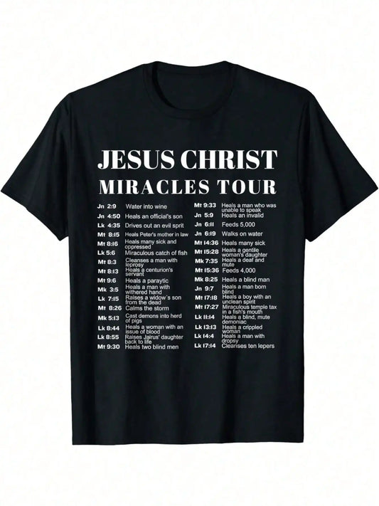 Jesus Christ Miracles Tour Graphic T-Shirt